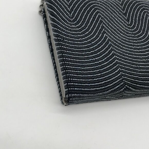 Sondra Roberts Black Beaded Box Clutch - Picture 9 of 10